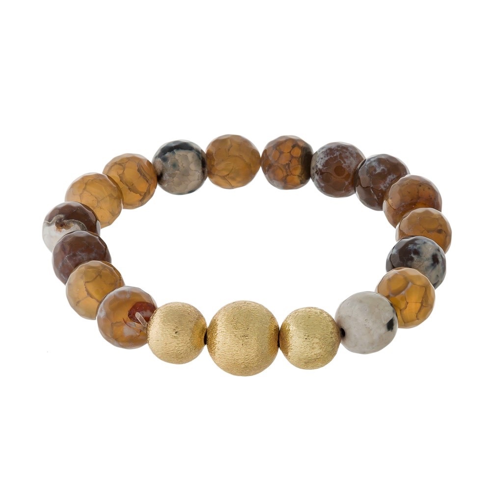 Natural Stone Stretch Bracelet